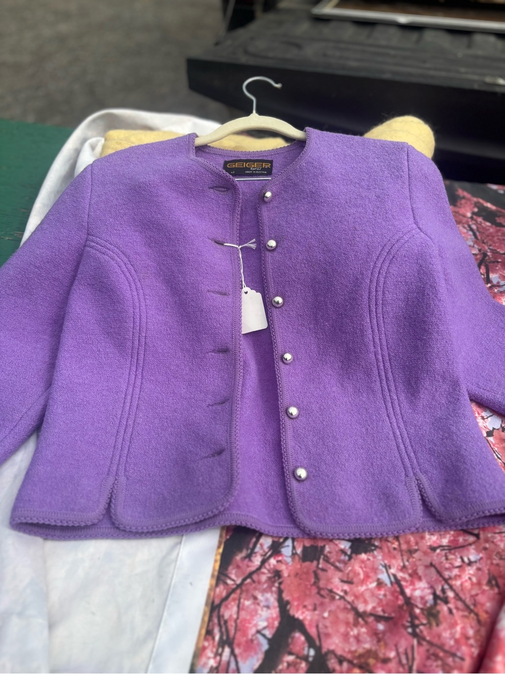 Geiger boiled wool cardigan size42